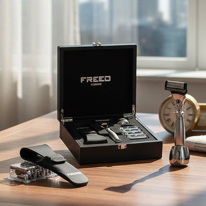 FREED 【一周年紀念款】尊爵四件組刮鬍刀禮盒 - 阿提米絲 細節展示