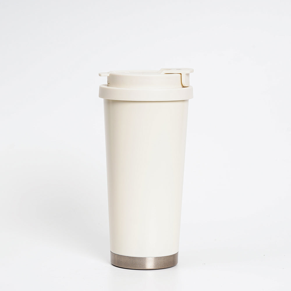 磨砂不鏽鋼保溫杯500ML - 尺寸對比｜BRAVOMART