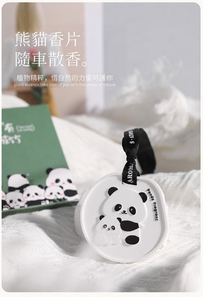 禪意熊貓香氛石膏香片 情境 2