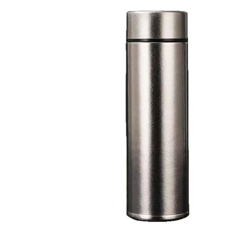 冰川銀純鈦保溫杯禮盒組 銀色【帶禮盒】 容量:480ml