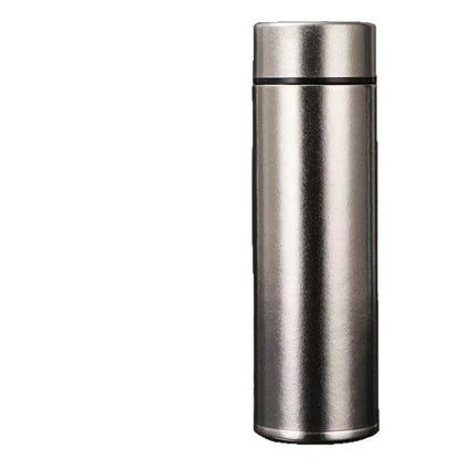 冰川銀純鈦保溫杯禮盒組 銀色【帶禮盒】 容量:480ml