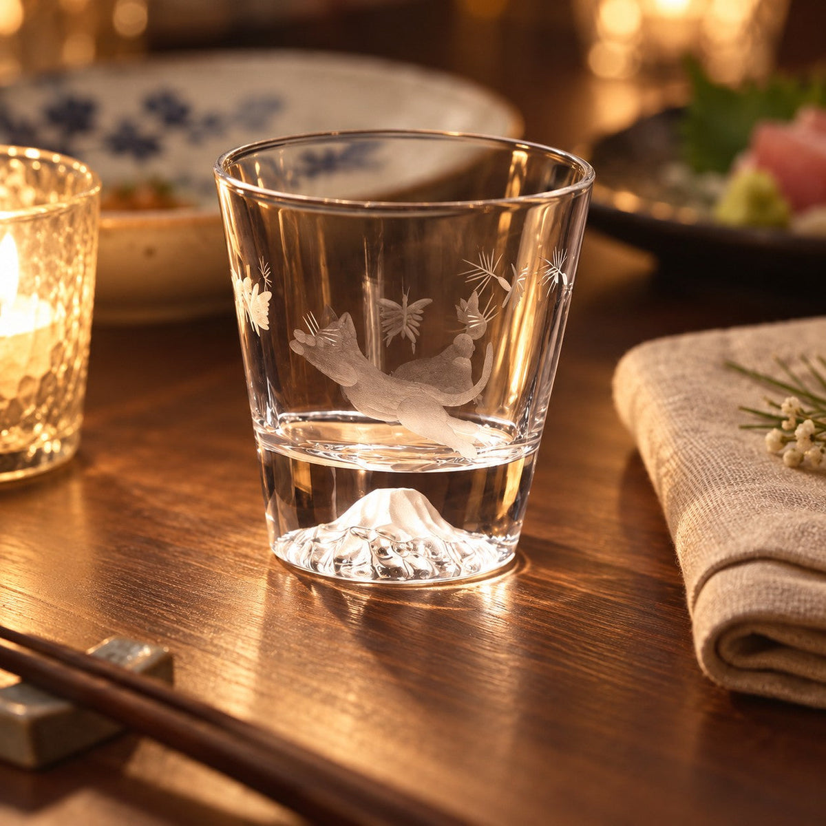 日式貓咪富士山酒杯 情境 2