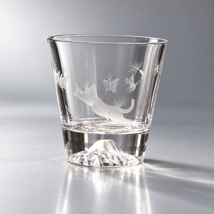 日式貓咪富士山酒杯 貓杯+木盒 301-400ml