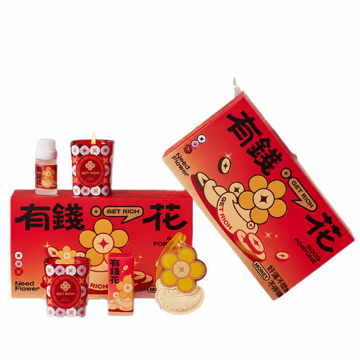 富貴花開香薰蠟燭禮盒 圖 1